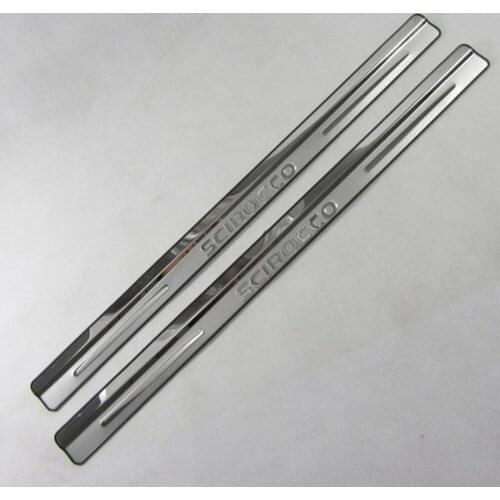 For Volkswagen Scirocco 2011-2016 stainless steel Car threshold Guard Anti-scratch protection car accessories