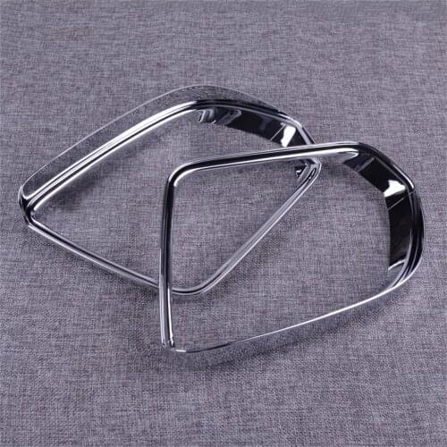 DWCX 2Pcs Car Styling Chrome Door Mirror Eyebrow Frame Cover Decor Trim ABS Fit for Mercedes-Benz Vito 2014 2015 2016 2017 2018