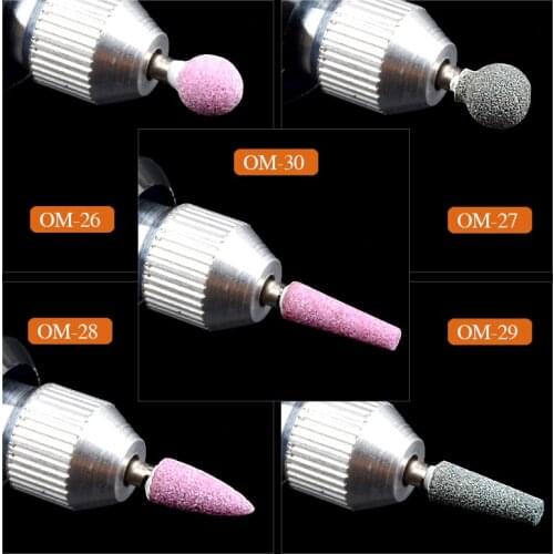Nail Drill Bit Ceramic Stone 3/32" Rotary Burr Cuticle Clean Mill Manicure Pedicure Tools Nail Drill Accessories