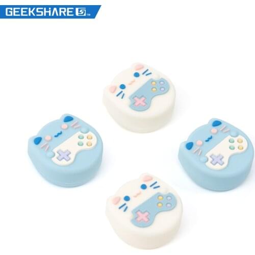 GEEKSHARE Nintendo Switch Joystick Protective Cover For Grips Cute Frog Soft Thumb Stick Grip Cap Joystick Caps For Switch Lite