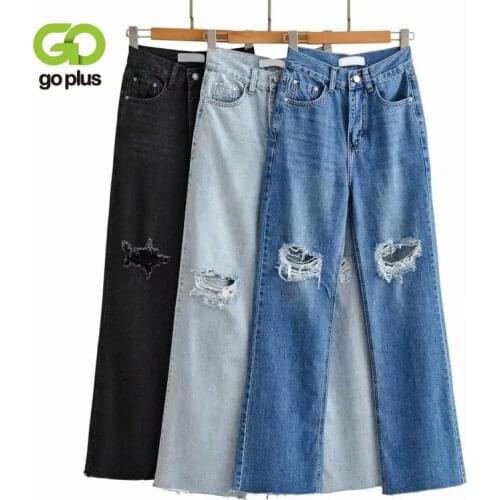 Женские рваные джинсы GOPLUS China At AliExpress