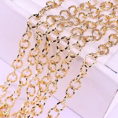 5Meters Classic Oval Shape Chains Statement Jewelry Link Chain For DIY Jewelry Making Fit Necklace Bracelet Findings