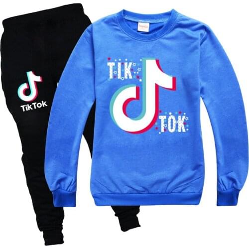 TIK TOK Toddler Boys Clothes Autumn Winter Girls Clothes + Pant Kids Clothing Sets Children Suit Children Clothing Sets