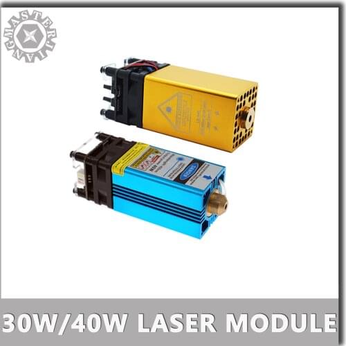 30W/40W Laser Head PWM/TTL CNC 3018Plus/3040Plus Engraving Machine Blue Light Laser Module for Cutting and Engraving Metal 40mm