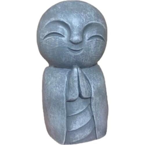 Mini Monk Crafts Home Decoration Buddha Miniature Figurines Car Doll Ornaments Sandstone Little Maitreya Desktop Furnishing Gift