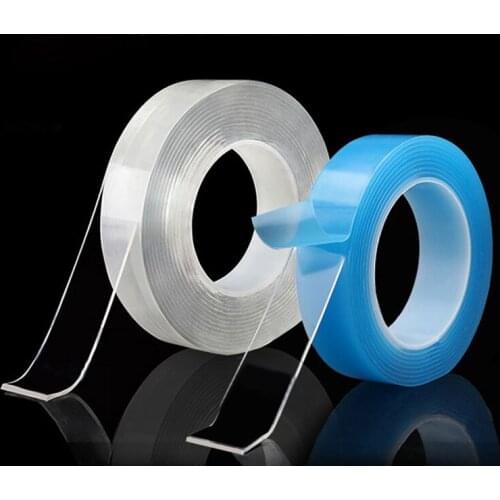 Multifunction Nano Tape No Trace Washable Reusable Double-Sided tape Transparent Strong Sticky Adhesive Gel