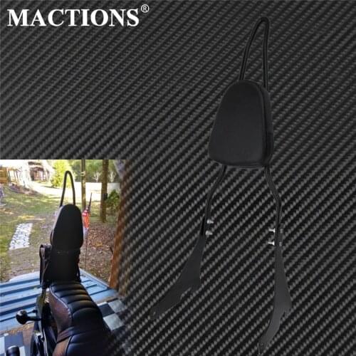 Motorcycle Rear Passenger Sissy Bar Pad Passenger Backrest Cushion Pad Fits For Harley Sportster XL 883 1200 48 Iron 2004-Up