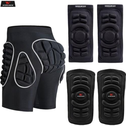 WOSAWE Motorcycle Shorts Ski Snowboard Protective Gear Hip Butt Pad Sports Extreme Sports MTB Bike Armor Motocross Padded Shorts