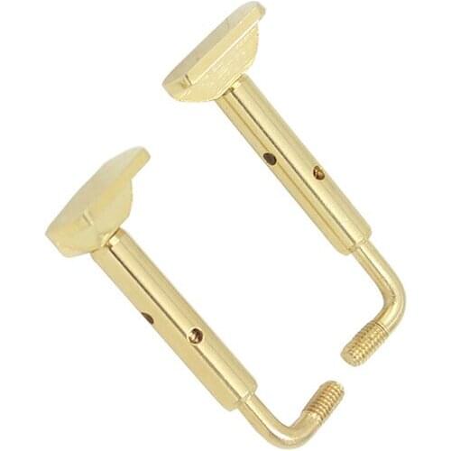 Set of 2 Pieces Violin Chin Rest Clamp Screws for 3/4 4/4 Violin Replacement Accessory 4.5 x 1.5cm