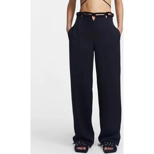 NINA ELIZA Women's Straight Trousers