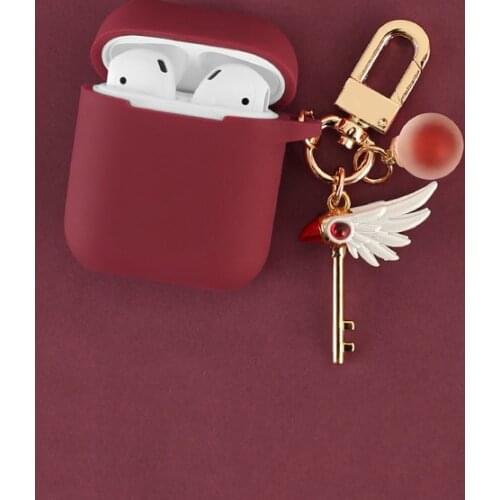 Charming Silicone Case for Apple Airpods Bluetooth Wireless Earphone Accessories Air pods Headphone Protective Cover with Hook