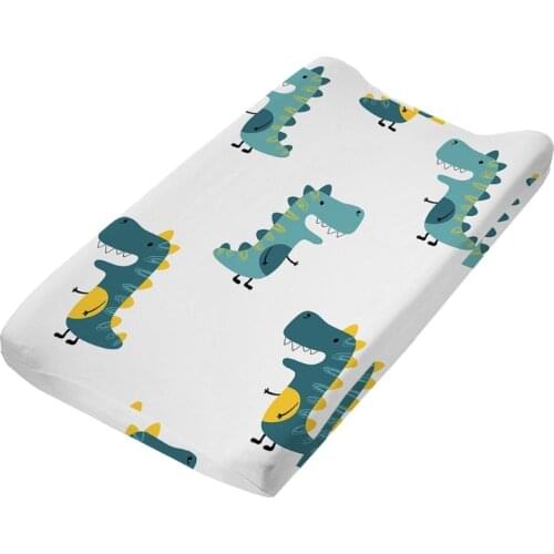 Baby Changing Pad Cover Soft Breathable Cotton Nursery Table Sheet Print Changing Mat Protector for Infant Toddler Dropship