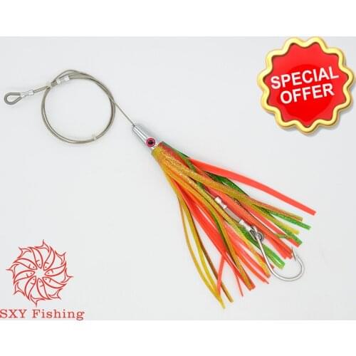 SXY fishing D51 Deep-sea fishing Fake lure Stainless steel Drag the bait All Metal Octopus Lure Tuna Lure Metal Trolling Lure