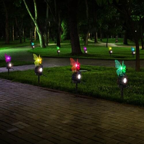 Garden LED Solar Lights Waterproof Pathway Stake Decor Solar Lawn Lamps Garden Stake Light