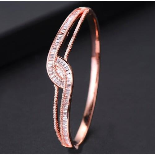 KellyBola Charms High Quality Original Brand Bangle Full Cubic Zirconia For Engagement Lover Women Anniversary Birthday Gift