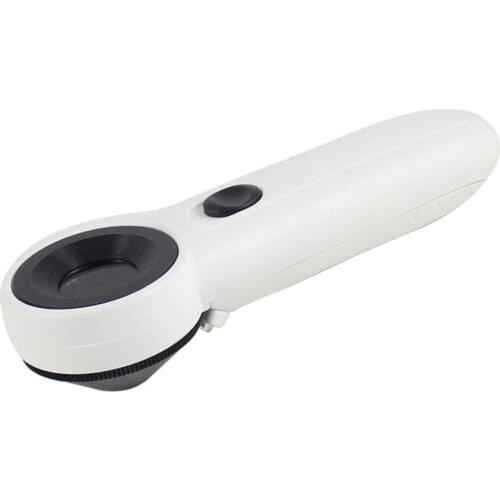 45X 21mm Handheld LED Illuminated 45 Times Magnifier Magnifying Glass for Reading Mobile Phone Repair Circuit board Detection