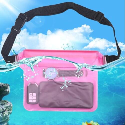Waterproof Phone Pouch Drift Diving Swimming Bag Waterproof Waist Pouch Bag Underwater Dry Case Cover for iPhone Cell Phone