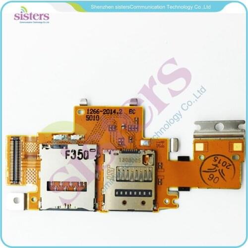 10Pcs Wholesale Original Micro SD Sim Card Holder Flex Cable Replacement For Sony Tablet Z SGP311 SGP341 SGP312 Free Shipping
