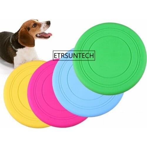 100pcs Silicone Flying Discs Dog Toys Environmental Protection Big Or Small Dog Toys Pet Shop Dog Toys