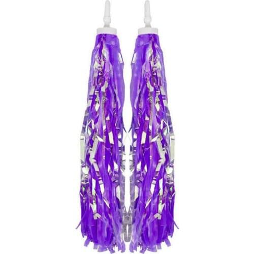 2pcs Kids Girl Bicycle Handlebar Scooter Sparkle Tassels Bike Streamers Decor
