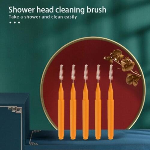 New 5pcs/set Shower Head Cleaning Brush Washing Anti-clogging Small Brush Pore Gap Cleaning Brush For Kitchen Toilet Phone Hole