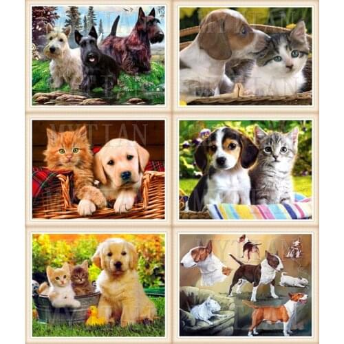 5D New arrived Diamond Painting Dog Full Square/round DIY Diamond Embroidery Animal Art Decorations Home