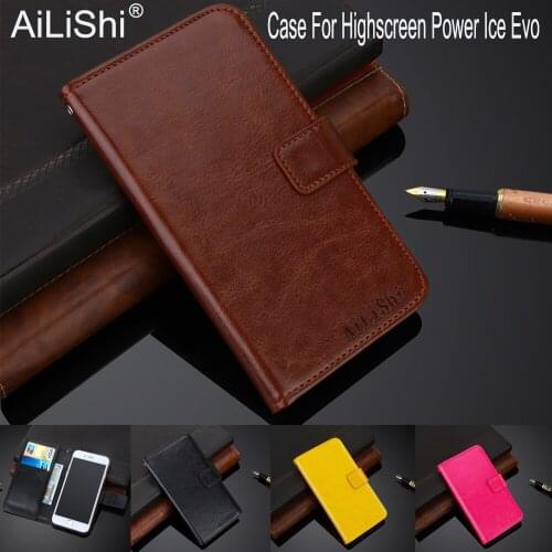 AiLiShi 100% Exclusive Case For Highscreen Power Ice Evo Leather Case Flip Top Quality Cover Phone Bag Wallet Holder + Tracking