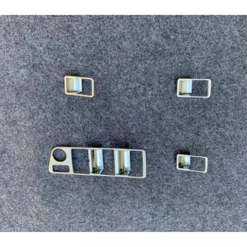 STYO Car ABS inner door armrest window lifter regulator switch knob sticker trim for Harrier Venza 2020 2021