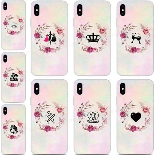 Floral Garland Cover For LG Wing Harmony 4 K42 Q61 Q51 K52 K62 Q52 K92 K71 Q92 Q920 V30 Q7 K22 Plus Style3 L-41A X Power 3 Case
