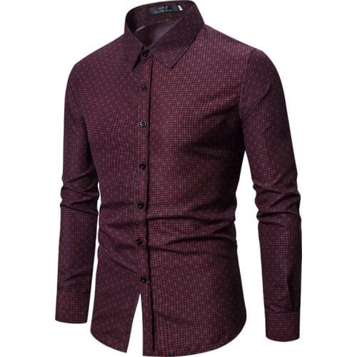Mens Cotton Shirt Long Sleeve Turn Down Collar Floral Print Cardigan Shirt Casual Single-Breasted Slim Type Tops