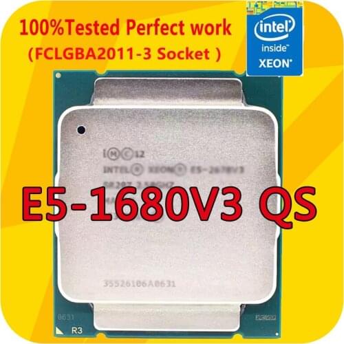 E5-1680V3 QS Intel Xeon E5-1680V3 QS 3.2GHZ 8-Cores 20M Smart Cache CPU Processor LGA2011-3 For x99 Motherboard