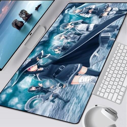 Megumin Gaming Mouse Pad Anime Cute XXL Large Computer Mousepad Locking Edge Speed Gamer Carpet Keyboard Desk Mat PC Accessories
