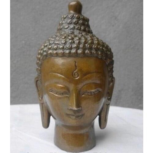Chinese Collectable Brass Buddha Lucky Statue Old Decoration