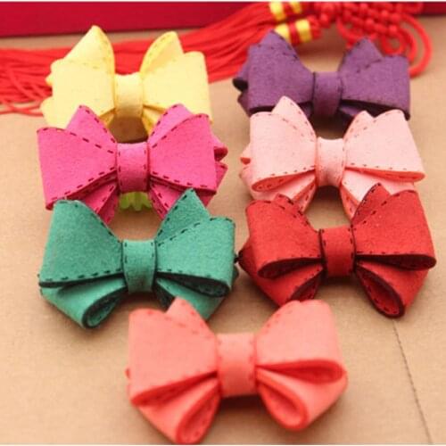 Korea DIY Hair Accessories Handmade Suede Stereoscopic Bowknot Patches For Decoration Head Flowers Shoes Hats Gifts Materials