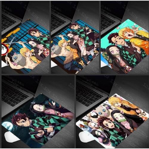 Yzuoan High Quality Anime Mouse Pad Devils Blade Printed Nature Rubber Mouse-pad Mice Pads Decorate Desk Player Mat 22x18cm