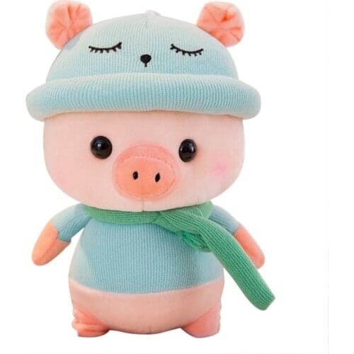 Colorful Pig Stuffed Animal Doll Toy For Kids Dolls Cute Animal Pigs Plush Stuffed Doll for Birthday Gift