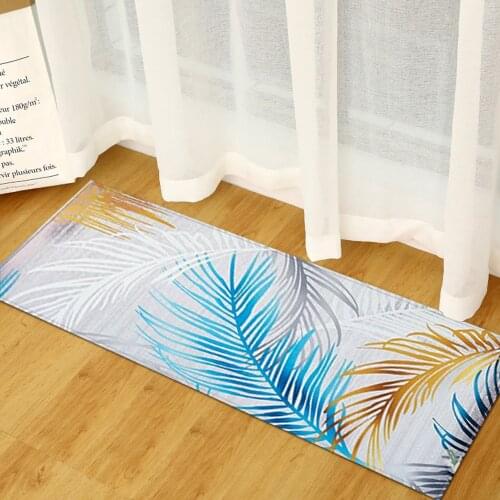 WUJIE Japan Style Kitchen Mat Geometric Doormat Anti-slip Carpets for Living Room Welcome Mats Outdoor Balcony Rug Bathroom Mat