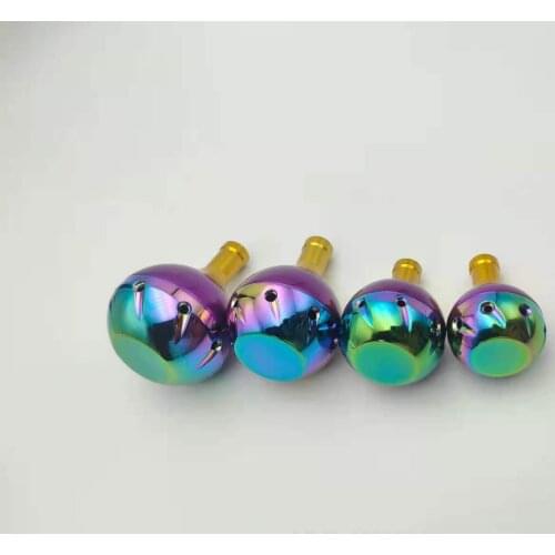 LinMoFish New drum wheel Luya water drop wheel modified colorful ball grip, all alloy, various specifications