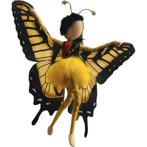 Fairy Needle Felting Kit for Beginners, 6"/15 cm Height, Elf Felting Starter Kit, Needle Felted Fairy, Felting Gift (No. 37)