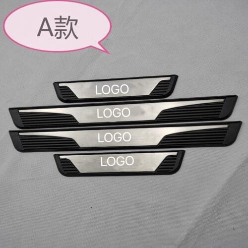 Welcome Pedal Sticker For Renault Captur 2014-2021 Door Sill Scuff Plate Trim Threshold Pedal Entry Guard Stickers Car Product