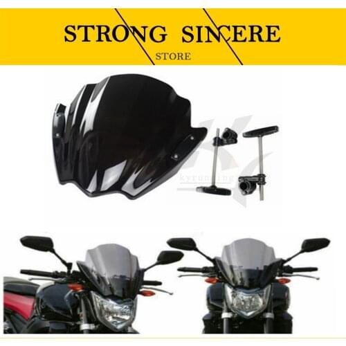 New bike motorcycle/motorbike Windshield/Windscreen black For Honda CB1000R CB300F CB500F CB500X
