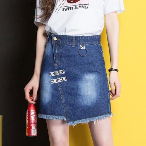 OLGITUM Denim Pencil Skirts