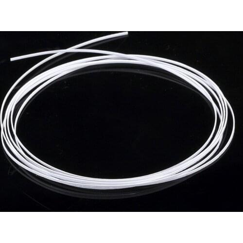 Musiclily 1650x1x0.5mm Plastic Acoustic Classical Guitar Binding, White