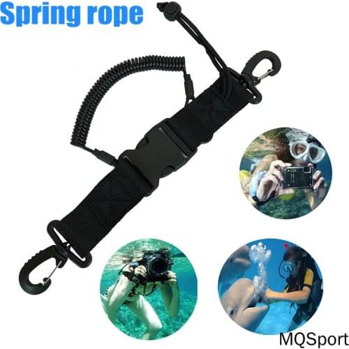 Dive Camera Missing Rope Tactical Elastic Lanyard Retainer Security Leash Diving Camera Torch Holder Anti Losing Rope