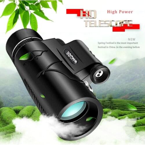 Professional Monoculars Powerful HD Telescope 50x60 With Lamp LightingHigh Power HD Monocular, BAK4 Dual Focus Telescope