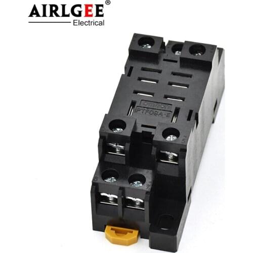 1 Pcs Socket Relay PYF08A-E For MY2 HH52P JQX-13F 2Z 7A 250V 8PIN Relay Socket