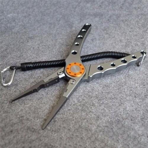 Fishing Pliers Aluminum Alloy Scissors Hook Remover 195g 20CM Fishing Tools Line Cutter Multifunctional Knot Fishing Equipment