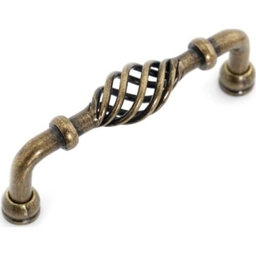 Antique Steel Birdcage Cabinet Bar Handle And Knobs ( C:C:96MM L:110MM )