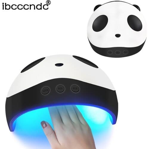 Panda UV LED Lamp for Nails 36W Nail Dryer Manicure Lamps Double Light Auto Motion Dryer Curing Gel Lacquer Polish with 3 Timers