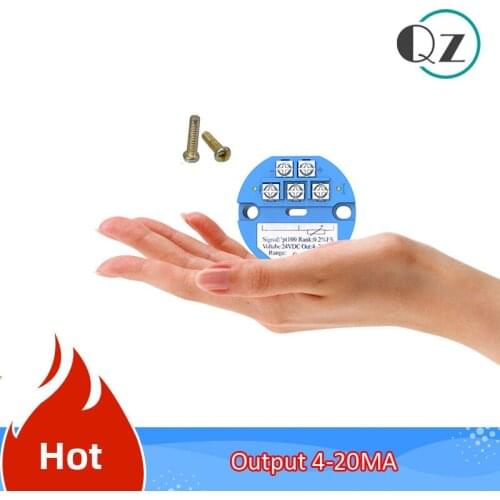 RTD PT100 Temperature Transmitter DC24V Minus 50 ~ 100 degree Output 0-10V Temperature sensor module Thermal resistance -50~50C